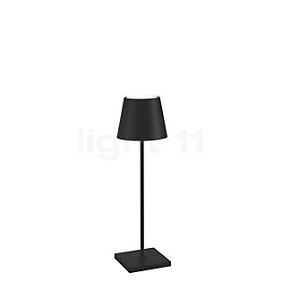 Zafferano Poldina Akkuleuchte LED schwarz - 38 cm