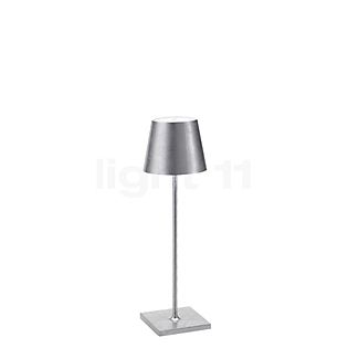 Zafferano Poldina Lampada ricaricabile LED argento - 38 cm