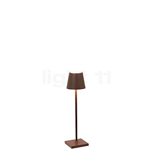 Zafferano Poldina Lampada ricaricabile LED marrone - 27,5 cm