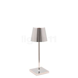 Zafferano Poldina Lampe rechargeable LED chrome brillant - 30 cm