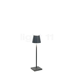 Zafferano Poldina Lampe rechargeable LED gris foncé - 27,5 cm