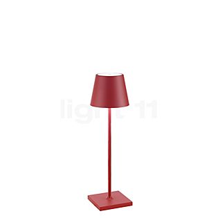 Zafferano Poldina Lampe rechargeable LED rouge - 38 cm