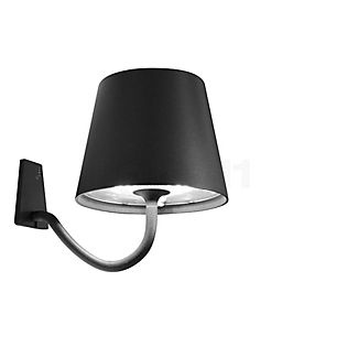 Zafferano Poldina Wall Light LED conical dark grey