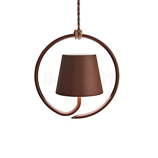 Zafferano Poldina, lámpara de suspensión LED marrón