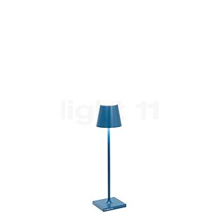 Zafferano Poldina, lámpara recargable LED azul - 27,5 cm