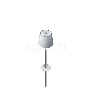Zafferano Poldina, lámpara recargable LED con piqueta para jardín blanco , Venta de almacén, nuevo, embalaje original