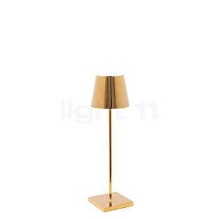 Zafferano Poldina, lámpara recargable LED dorado mate - 38 cm