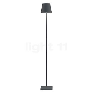 Zafferano Poldina, lámpara recargable LED gris oscuro - 52/87/122 cm