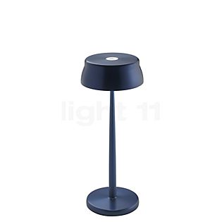 Zafferano Sister Lampe rechargeable LED bleu - 33 cm