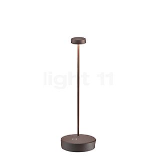 Zafferano Swap Lampe rechargeable LED marron - 29 cm