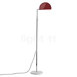  DCW Mezzaluna, lámpara de pie LED rojo