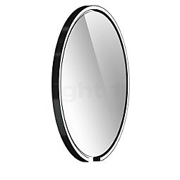  Occhio Mito Sfera 60 Verlichte spiegel LED kop black phantom/Spiegel helder - Occhio Air