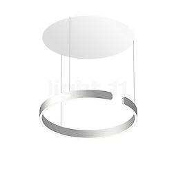  Occhio Mito Sospeso 60 Variabel Up Table Hanglamp LED kop zilver mat/plafondkapje wit mat - Occhio Air