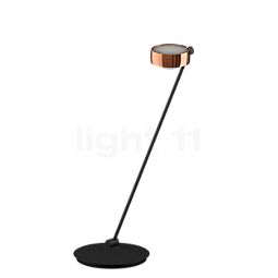  Occhio Sento Tavolo 80 E Tischleuchte LED links Kopf roségold/Body schwarz matt - 3.000 K - Occhio Air