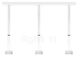  Oligo Grace Hanglamp LED 3-lichts - in hoogte verstelbaar plafondkapje wit mat/hoofd wit mat