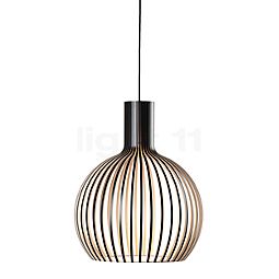  Secto Design Octo 4241 Hanglamp zwart, gelamineerd/ textielkabel zwart