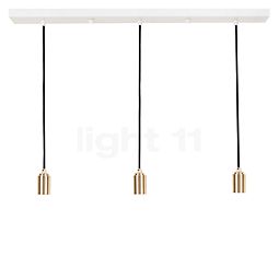  Tala Linear Triple Pendant Light white/brass