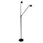 Absolut Lighting Basica Duo Lampadaire LED 2 foyers noir