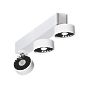 Absolut Lighting Basica Wall-/Ceiling Light with 3 lamps LED white