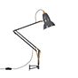 Anglepoise Original 1227 Brass Desk Lamp with Wall Mount grey