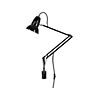 Anglepoise Original 1227 Wandlamp met wandbevestiging zwart/kabel zwart
