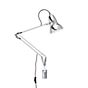 Anglepoise Original 1227 Wandleuchte mit Wandhalterung chrom/Kabel schwarz/weiß