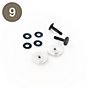 Artemide Spare Parts for Tolomeo Micro No. 9, Rotary button with coupling and pin
