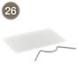 Artemide Spare Parts for Tizio 50 No. 26, protective glass with spring