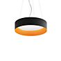 Artemide Tagora Up & Downlight, lámpara de suspensión LED negro/naranja - ø97 cm