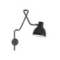 B.lux System Wall Light M for direct mains connection black