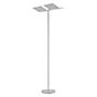 Bankamp Book Plus Gulvlampe LED 2-flammer aluminium mat