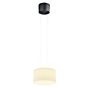 Bankamp Grand Flex Hanglamp LED 1-licht zwart geanodiseerd/glas opaal - ø32 cm