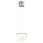 Bankamp Grand Flex, lámpara de suspensión LED 1 foco aluminio anodizado/vidrio cristalino - ø32 cm