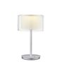 Bankamp Grand Lampe de table LED aluminium anodisé/verre clair