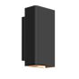 Bega Studio Line Wall Light LED angular black/copper matt, 16 W - 50214.6K3