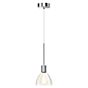 Bruck Silva Hanglamp LED chroom glimmend/glas rook - 11 cm
