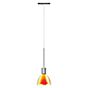 Bruck Silva Hanglamp LED voor All-in Track - ø11 cm chroom glanzend, glas geel/oranje