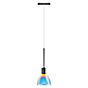 Bruck Silva Hanglamp LED voor All-in Track - ø11 cm zwart, glas blauw/magenta