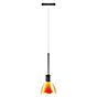 Bruck Silva Hanglamp LED voor All-in Track - ø11 cm zwart, glas geel/oranje