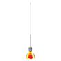 Bruck Silva Hanglamp LED voor Maximum Systeem - ø11 cm chroom glanzend, glas geel/oranje