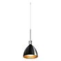 Bruck Silva Hanglamp LED voor Maximum Systeem - ø16 cm chroom glanzend - glas zwart/goud