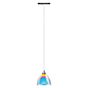 Bruck Silva Hanglamp voor All-in Track - ø11 cm chroom glanzend, glas blauw/magenta