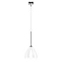 Bruck Silva Pendant Light for Duolare Track - ø16 cm chrome glossy, glass clear/opal - 860372ch , discontinued product