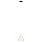 Bruck Silva, lámpara de suspensión LED para Duolare Riel - ø11 cm blanco, vidrio ahumado