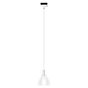 Bruck Silva, lámpara de suspensión LED para Duolare Riel - ø11 cm blanco, vidrio blanco