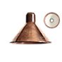 DCW Abat-jour Lampe Gras Classic conique cuivre brut/blanc