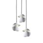 DCW Here Comes the Sun mini Cluster Suspension 3 foyers ronde blanc