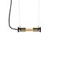 DCW In the Tube Pendant Light reflector gold/mesh gold - 52 cm