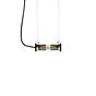 DCW In the Tube Pendant Light reflector silver/mesh gold - 37 cm