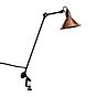 DCW Lampe Gras No 201 Klemlamp zwart conisch koper ruw